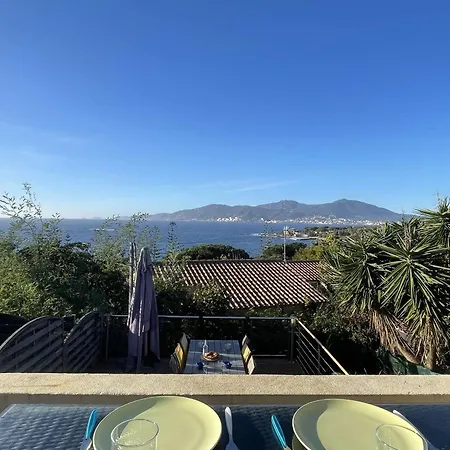 Maison De Vacances 4 Pieces Avec Vue Mer, Climatisation Et Parking A Porticcio - Fr-1-61-622