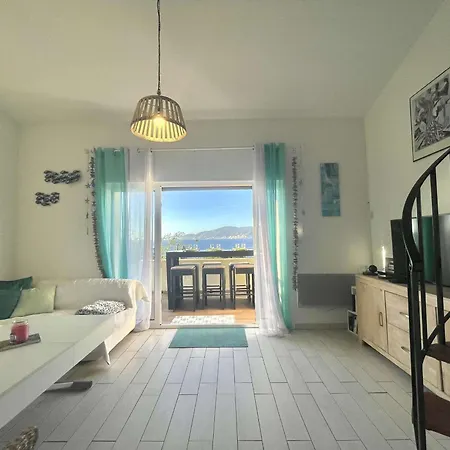 Vakantiehuis Maison De Vacances 4 Pieces Avec Vue Mer, Climatisation Et Parking A Porticcio - Fr-1-61-622