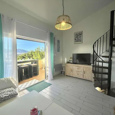 Maison De Vacances 4 Pieces Avec Vue Mer, Climatisation Et Parking A Porticcio - Fr-1-61-622